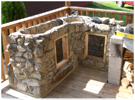 barbecue en pierre fait maison